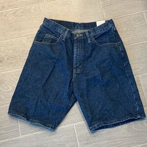 Wrangler Dark Blue Jean Relaxed Fit Shorts for Men sz 30